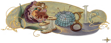 Hans Christian Anderson Birthday - Google icon for Hans Christian Anderson&#039;s 205th Birthday