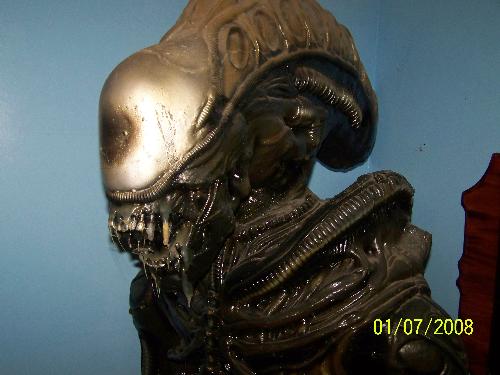 My life size alien statue - alien statue my dad and i bought on ebay