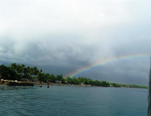 A rainbow. - How often do you see a rainbow? There's a rainbow always after the rain. Similar to the words that there is always light after every storm, there is always a solution to every problem. During the time of Noah, God said that a rainbow is a sign that He will not let flood like that happen ever again to perish mankind.
