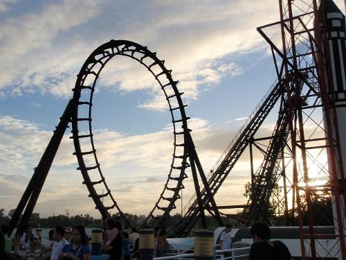 Roller Coaster - This roller coaster is located here in the Philippines. This is one of the best roller coasters here, it is called Space Shuttle! :)