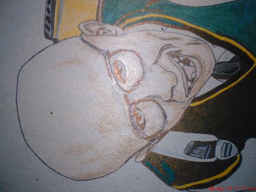 PAA - Drawn By me with pen. - This is the sketch of a character in famous movie 'PAA'.