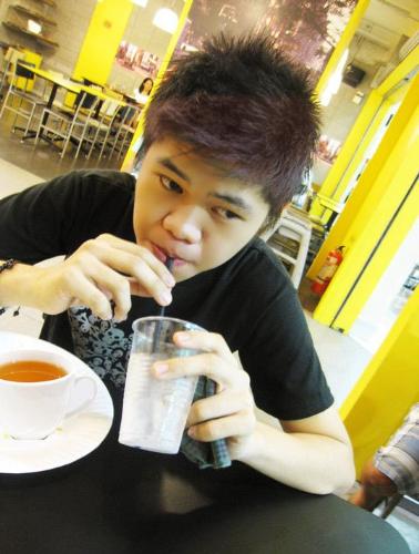 Tea and Soda - Me drinking soda before tea.