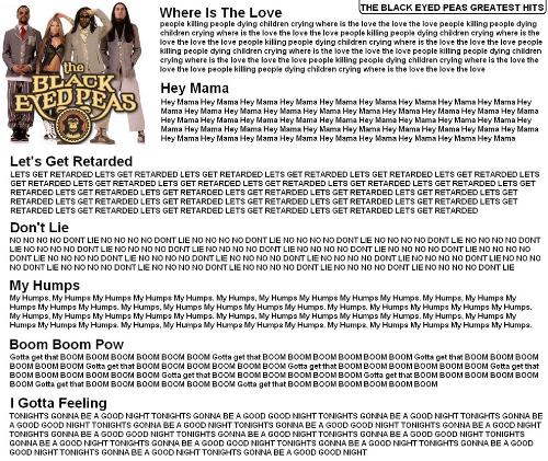 Secret to Black Eyed Peas Success - Black eyed peas greatest hits.