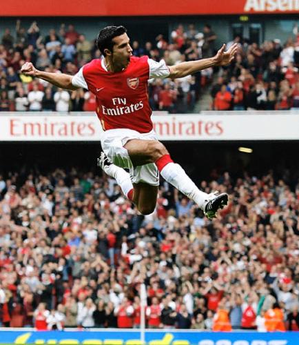 Football - Arsenal and Holland star striker Van Persie...