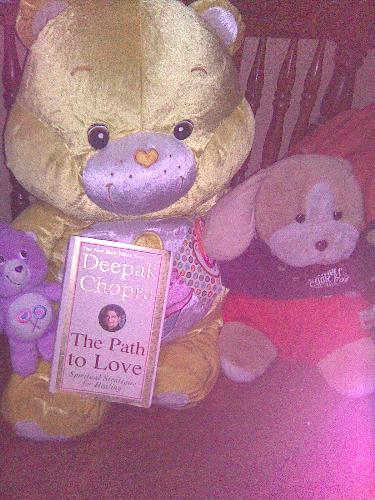 Look at my book! - I am reading a good Book by Deepak Chopra