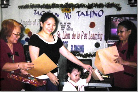 I hope he will do well in life as well!!! - A picture of my son who won in 'Tagisan ng Talino'.