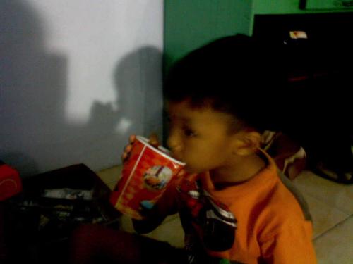 my child - My child was drinking milk