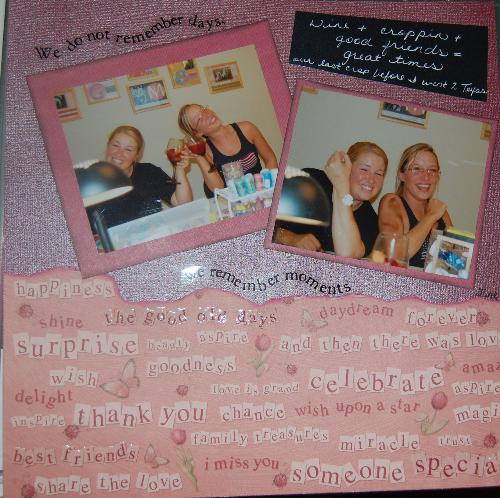 scrapbooking - a day crop with friends and my daughter scrapbooking - a day crop with friends and my daughter