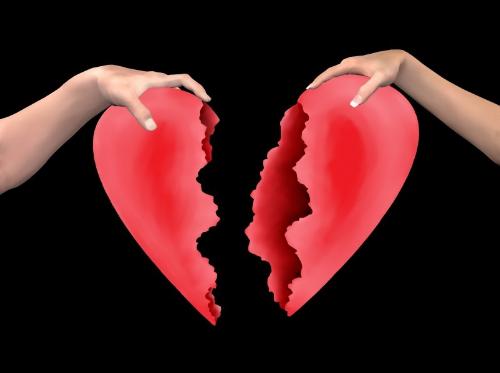 broken heart - image for people who fell out of love or got hurt by love. =)