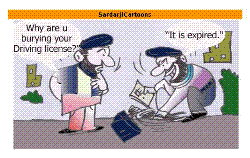 Sardar Cartoon 6 - Read and grin a little( for those tough faces)