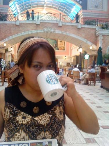 coffee break - this was taken at starbucks jumeirah dubai