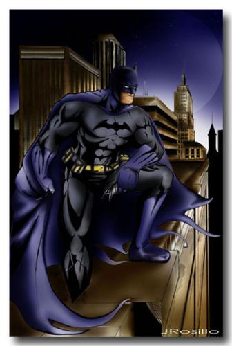 M y Batman Illustration and painting  - M y Batman Illustration and painting done in photoshop