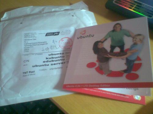 Ubuntu CD - it is a CD of Ubuntu operating system.