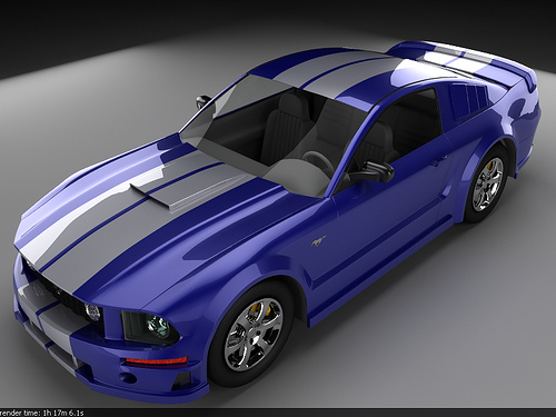 Mustang - A Blue Mustang