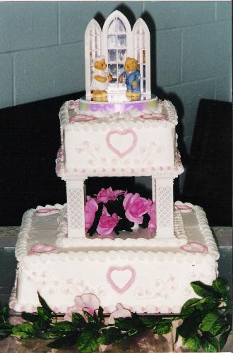 small wedding cake - small wedding cake with teddy bears
