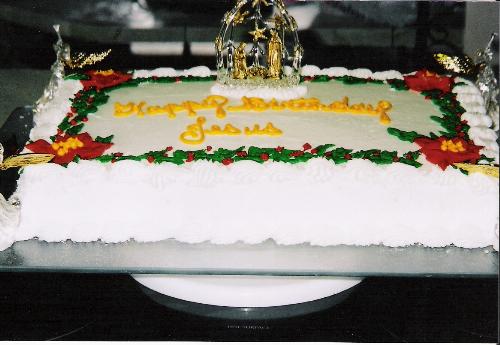 christmas cake - sheet cake for christmas