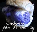 pan de ice cream - ube (purple yam) flavored ice cream in a bun.