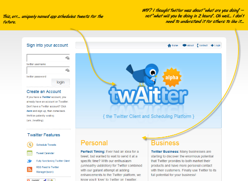 Twaitter.com - The home page of Twaitter