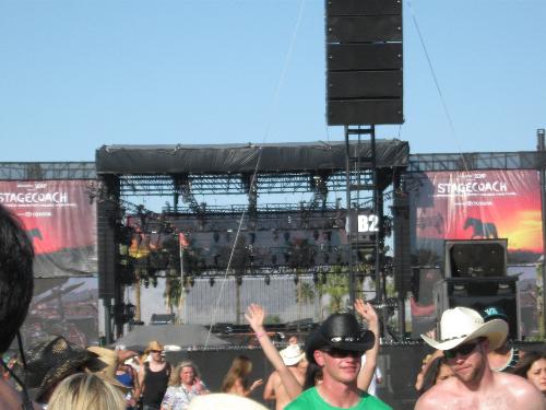 Stagecoach Mane Stage - Picture of the Mane Stage at Stagecoach 2010, Indio CA. Phil Vassar is preforming on stage at time of photo. 
