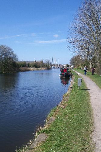 The Lancaster Canal, Glasson Dock - I only have to step out of my back gate onto this tow path.