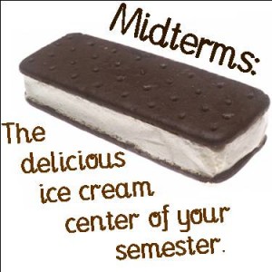 midterm and icecream - Creamy cold midterm