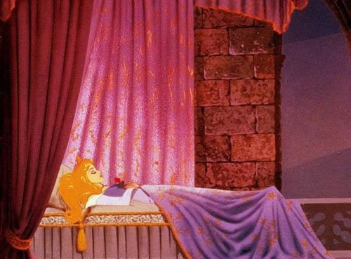 sleeping beauty - Oh, look how pretty she is there. Waiting for her prince to wake her up. =)
