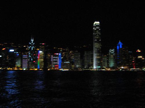 Hong Kong Island at night - Hong Kong Island from the Kowloon Side of the Island