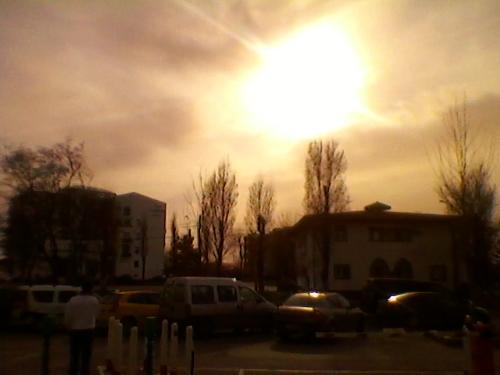 Sun - Programming National Olympics - Romania - A photo whit a strange effect generated by the sun not by a computer or artist ..  I really love this image..  Photo made in Constanta, Romania at the Programming National Olympics