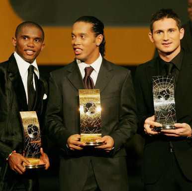 ronaldinho - welll d best triumph here... dey probably desrved it