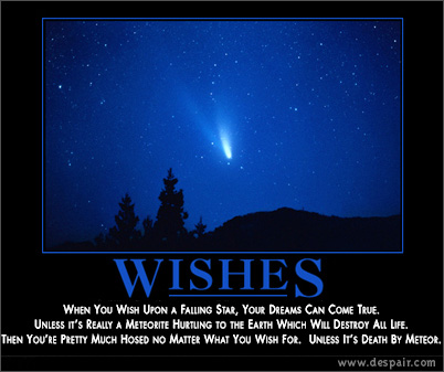 wishes - what if GOD gives you three wishes.......