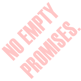 promises to keep!! - promises are often broken.