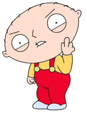 Stewie Griffin - Stewie givin' the ol' finger