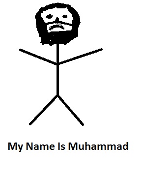 The Prophet Muhammad - The prophet Muhammad as a stick figure