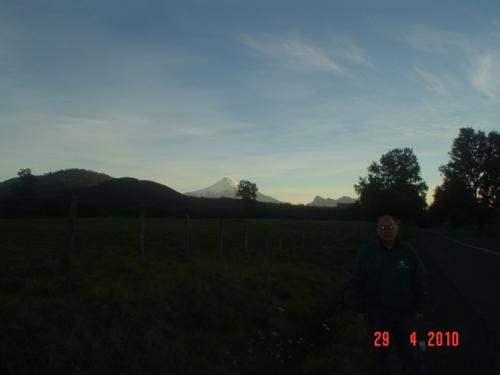The Villarrica volcano, as seen from the road - This picture was taken coming from the hotsprings.