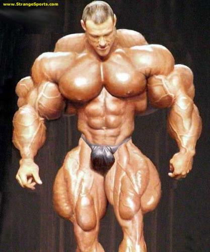 Way too much! - This man had some serious steroid abuse!