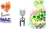 My creation - yes, i made this virtual or digital picture about a man torn between his emotions, love, happiness, sadness, and calm, and there were supposed to be 3 or 4 more than that, but it was to hard to come up with backgrounds and space for them to fit in this picture so i just left it at 4 emotions,  and now i need your honest opionion, is it everything you want in a good picture? or not,? is it good to look at. or trash?  please respond, and let this artist know what the world wants as art, although i barely even know this world, :)