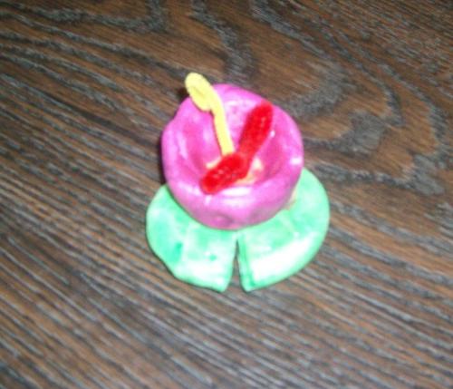 mothers day gift - A mother's day gift my son made. An Iris made from model magic.