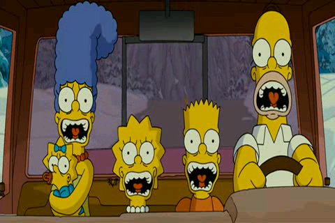 Simpsons - A photo taked from me, using my ipod touch.