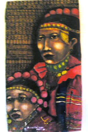 Mother & child... - This artwork is the native version of Madonna & Child...