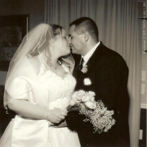 Wedding kiss - sweetest moment of life