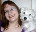 Karen with Pixie - Me with my dog