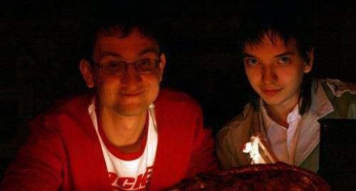 me - With a friend.