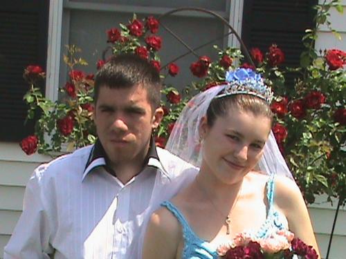 My daughter and her new husband - this was taken before the ceremony. It's my daughter and her new husband May 15,2010