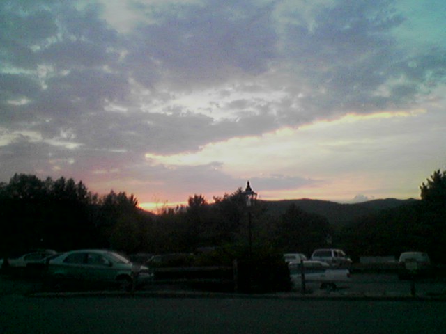 Scenery - Here is a picture that I took on vacation in Massachusetts during the sunset after eating dinner.  Beautiful, isn't it?
