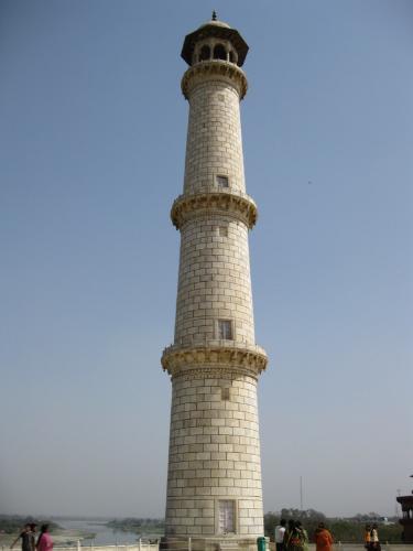 taj mahal Agra  - side pillar inside taj mahal
