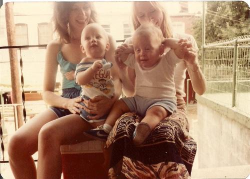 This REALLY takes me back! All the way to 1982! - This is my friend and me with our sons, her second-born, my first-born. We were pregnant together so we could sympathize and waddle around together. It was nice having someone going through the same thing at the same time. There's another photo from this date on my profile pics. This REALLY takes me back! All the way to 1982! - This is my friend and me with our sons, her second-born, my first-born. We were pregnant together so we could sympathize and waddle around together. It was nice having someone going through the same thing at the same time. There's another photo from this date on my profile pics.