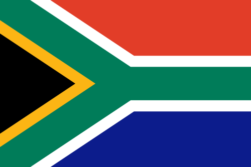 The Republic of South Africa's flag - The South African flag. The flag of the nation which will be hosting the 2010 FIFA Soccer World Cup.