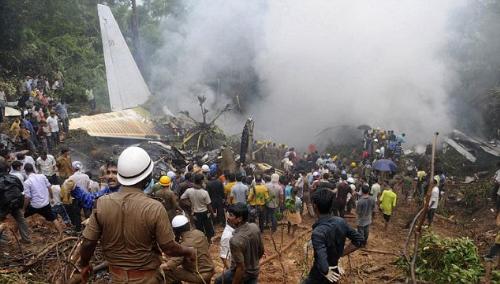 Aeroplane crash - Air India airline crash in mangalore.Killed 158 people on board.Only 8 survivors.Plane overshot the runway while landing and plouge into the valley break into 2 pieces.Many die from being burned alive.