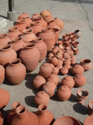 Summer Items - Beautiful pots used during summer for cooling water-and small piggy banks for children