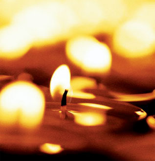 candles - a couple of candles burning look romantic